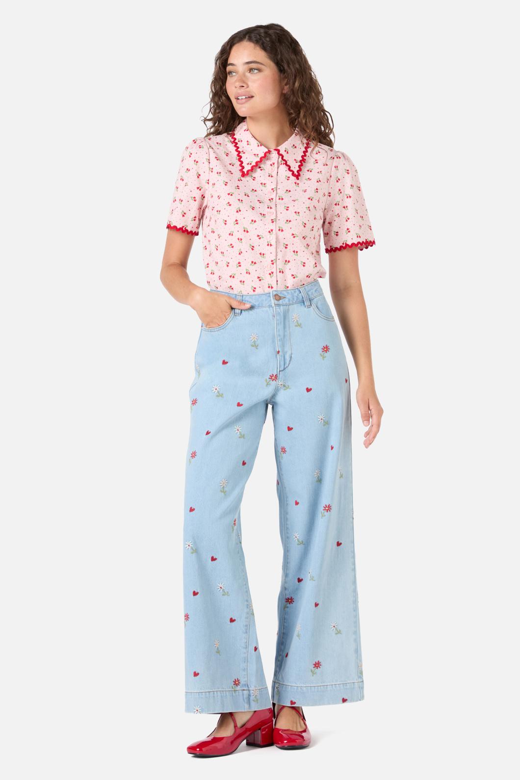 Princess Highway - Holly Ditsy Blouse - pink
