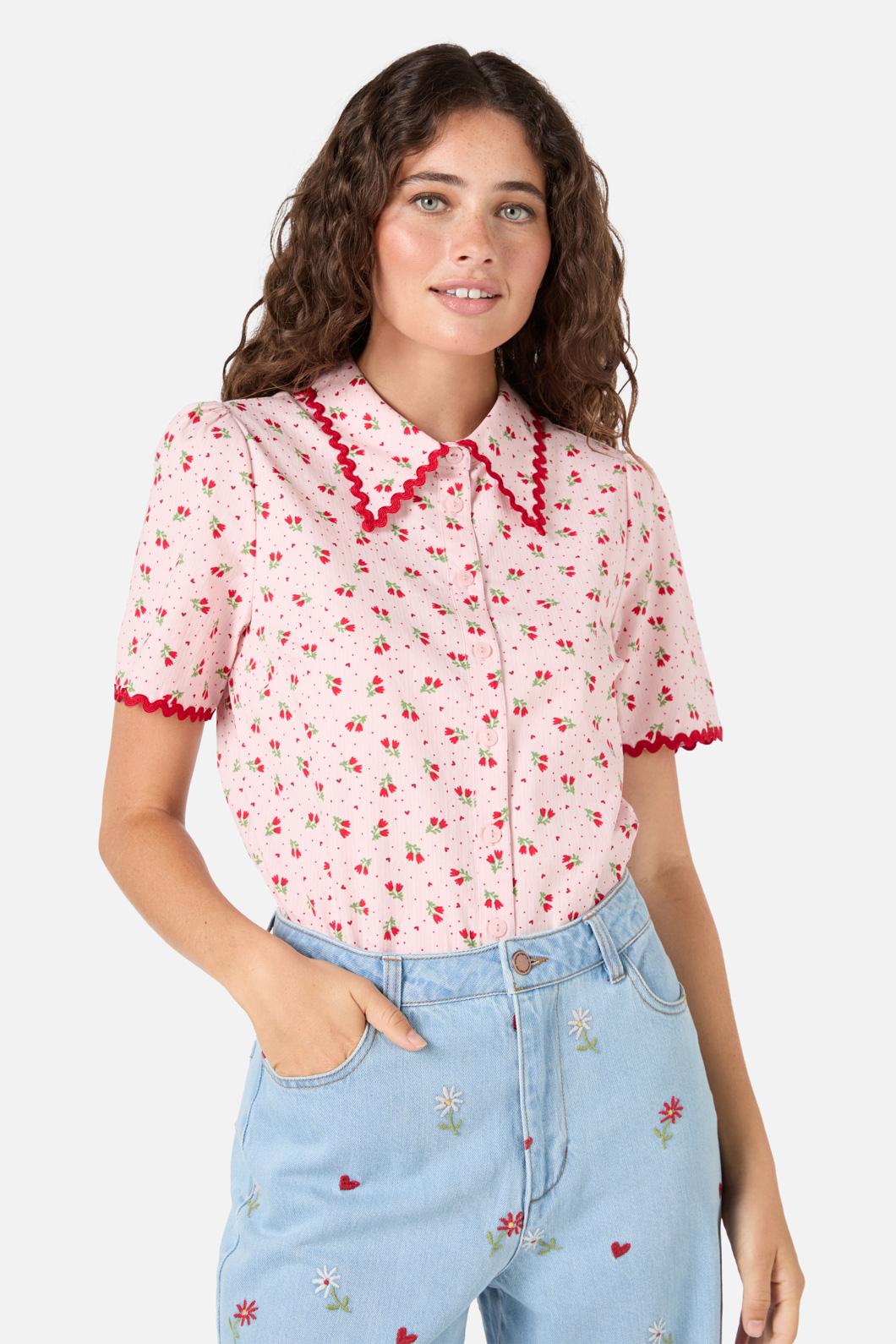 Princess Highway - Holly Ditsy Blouse - pink