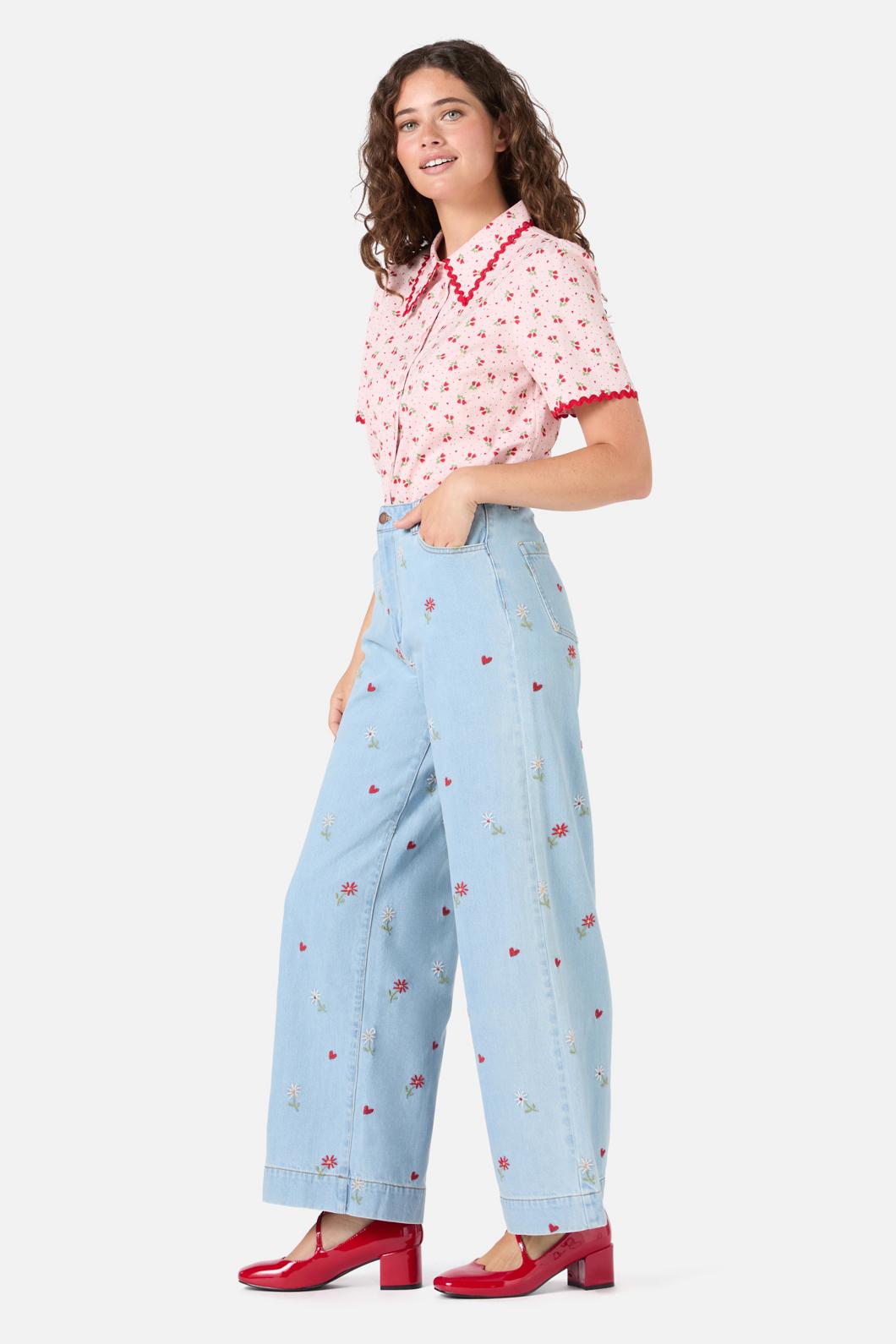 Princess Highway - Holly Ditsy Blouse - pink