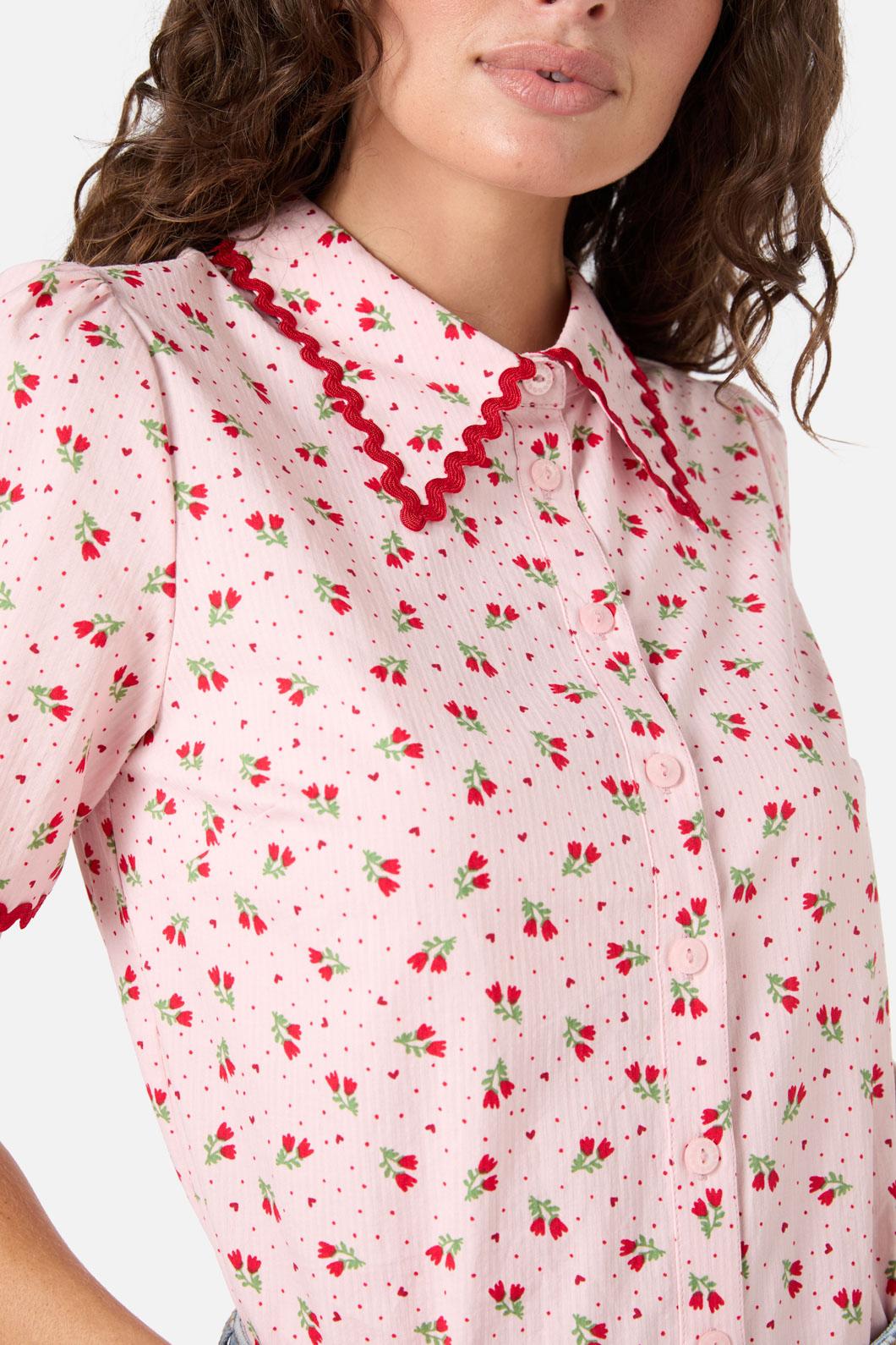 Princess Highway - Holly Ditsy Blouse - pink