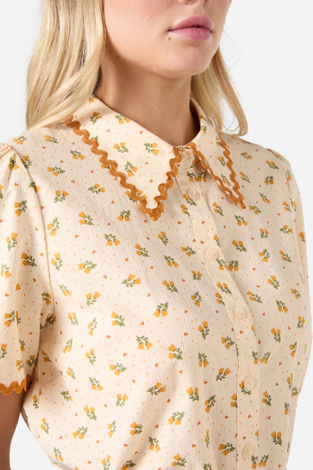 Princess Highway - Holly Ditsy Blouse - cream