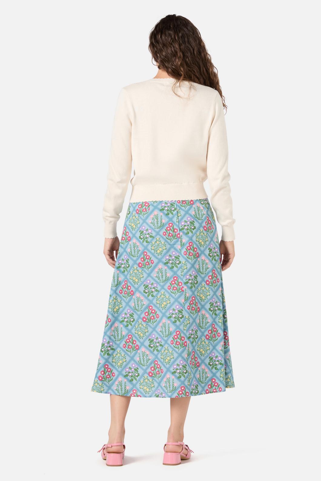 Princess Highway - Lattice Flower Emb Cardi - cream