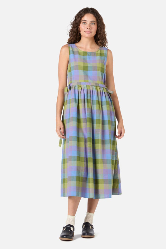Princess Highway - Maxine Check Midi Dress - olive