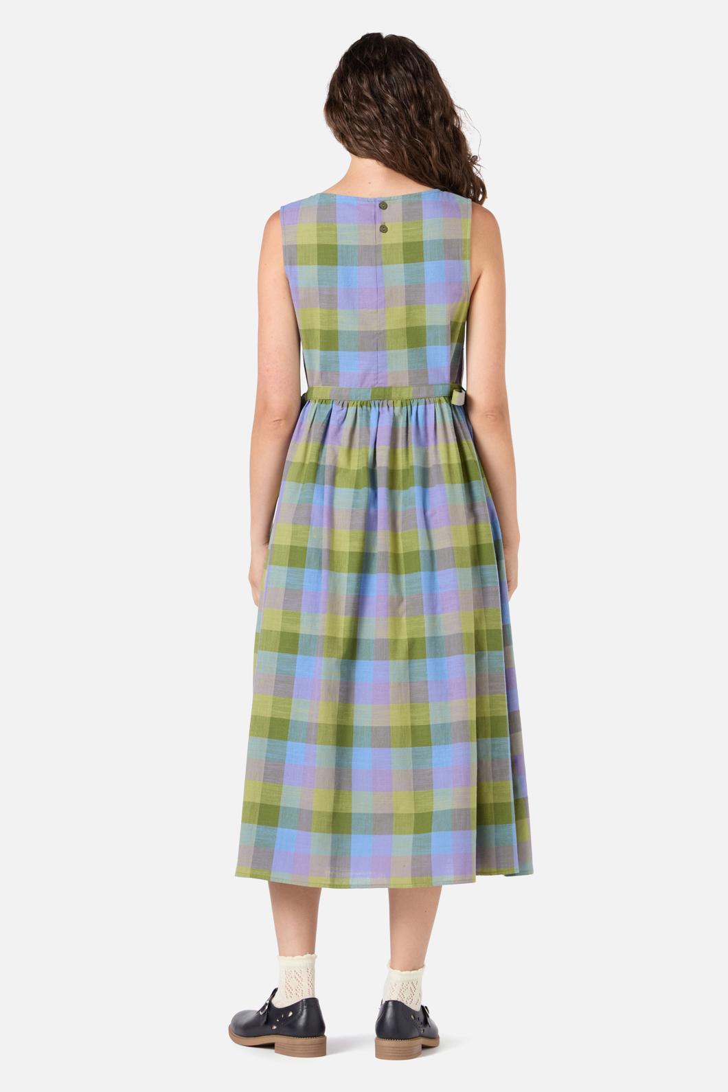 Princess Highway - Maxine Check Midi Dress - olive