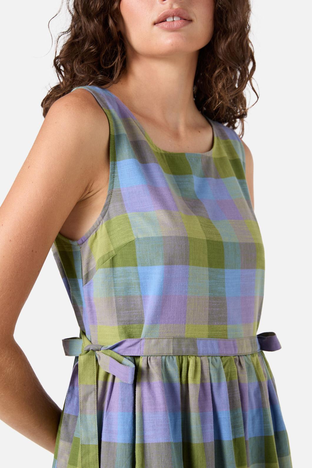 Princess Highway - Maxine Check Midi Dress - olive
