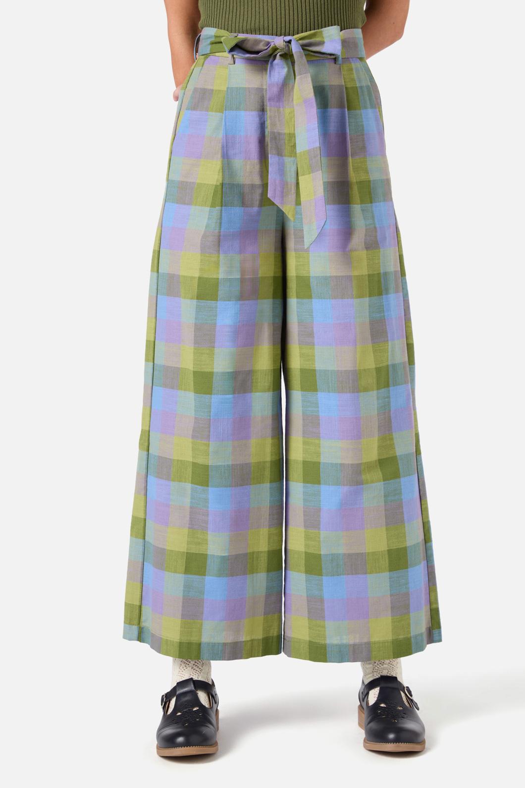 Princess Highway - Maxine Check Culotte - olive