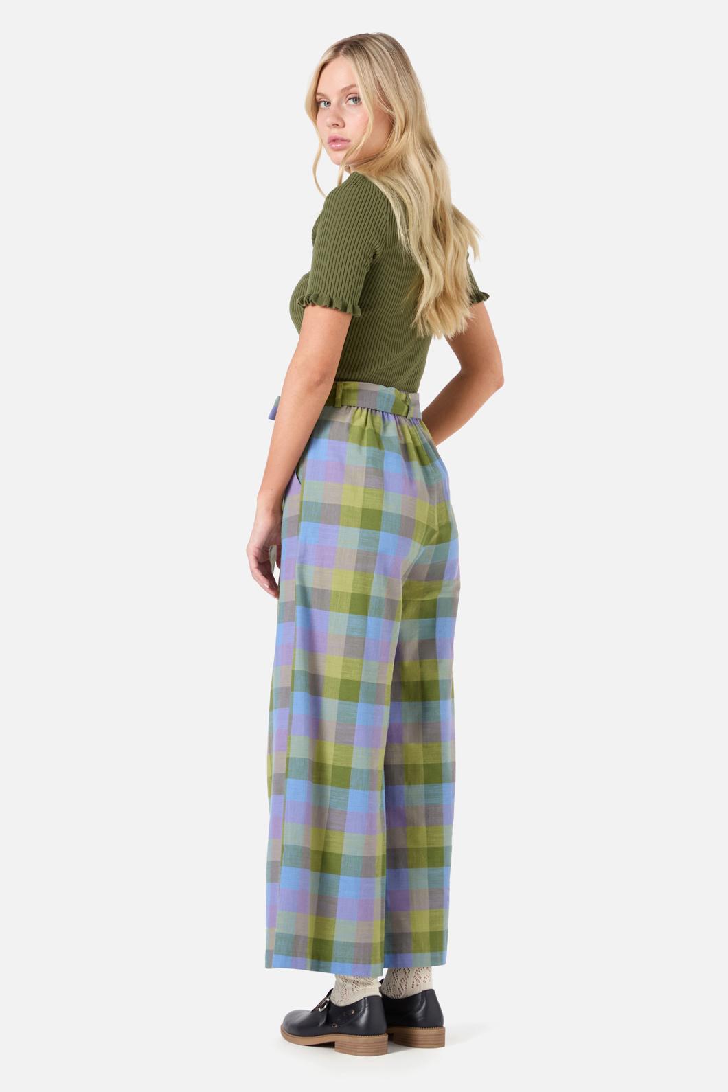 Princess Highway - Maxine Check Culotte - olive
