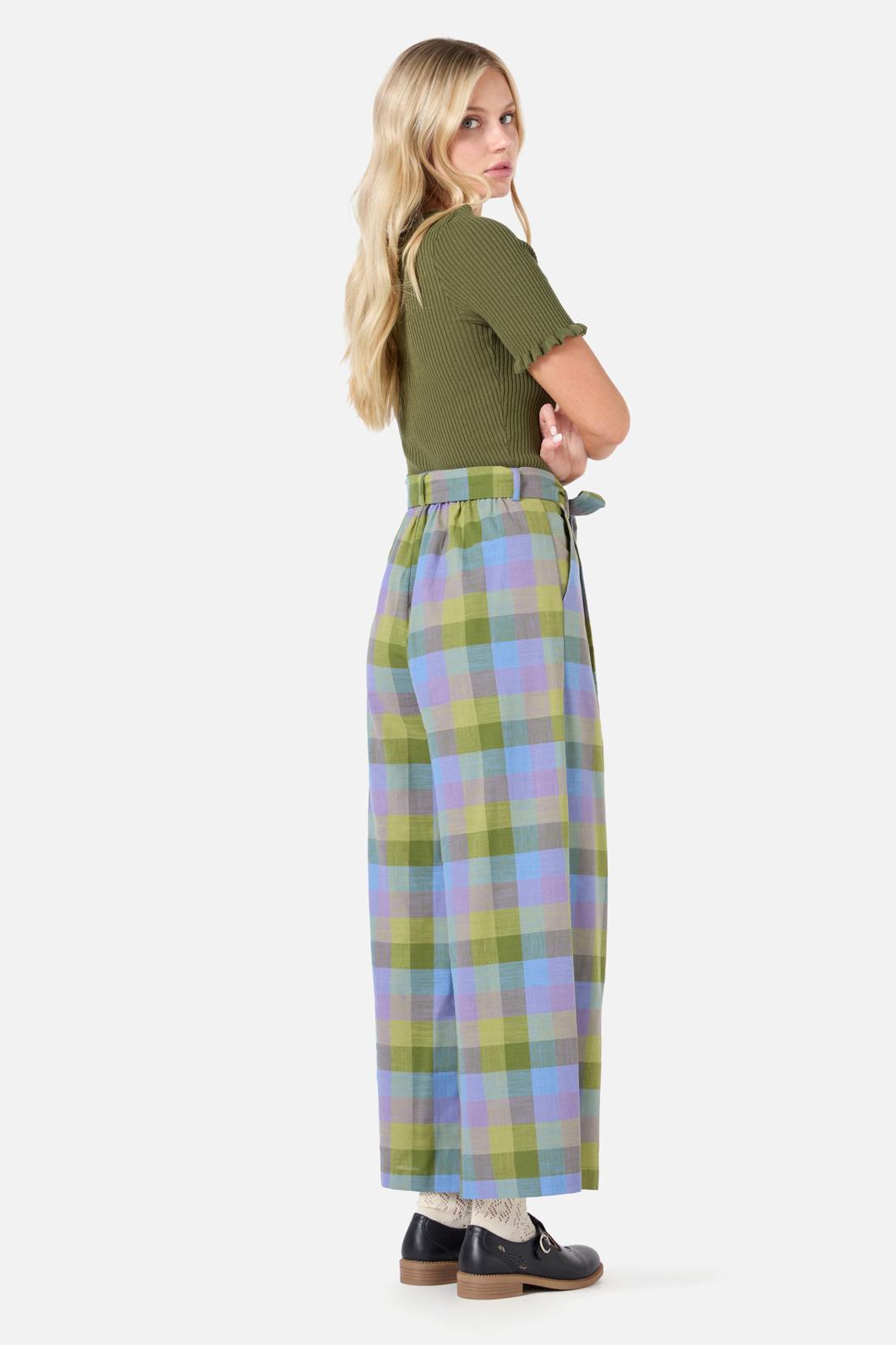 Princess Highway - Maxine Check Culotte - olive