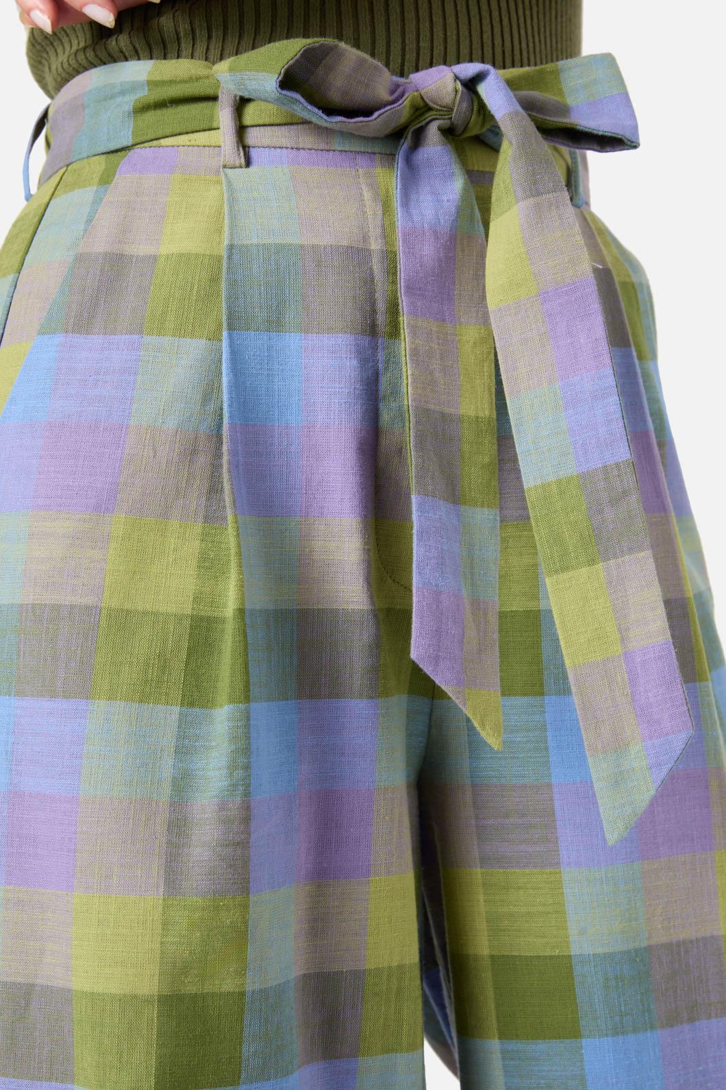 Princess Highway - Maxine Check Culotte - olive