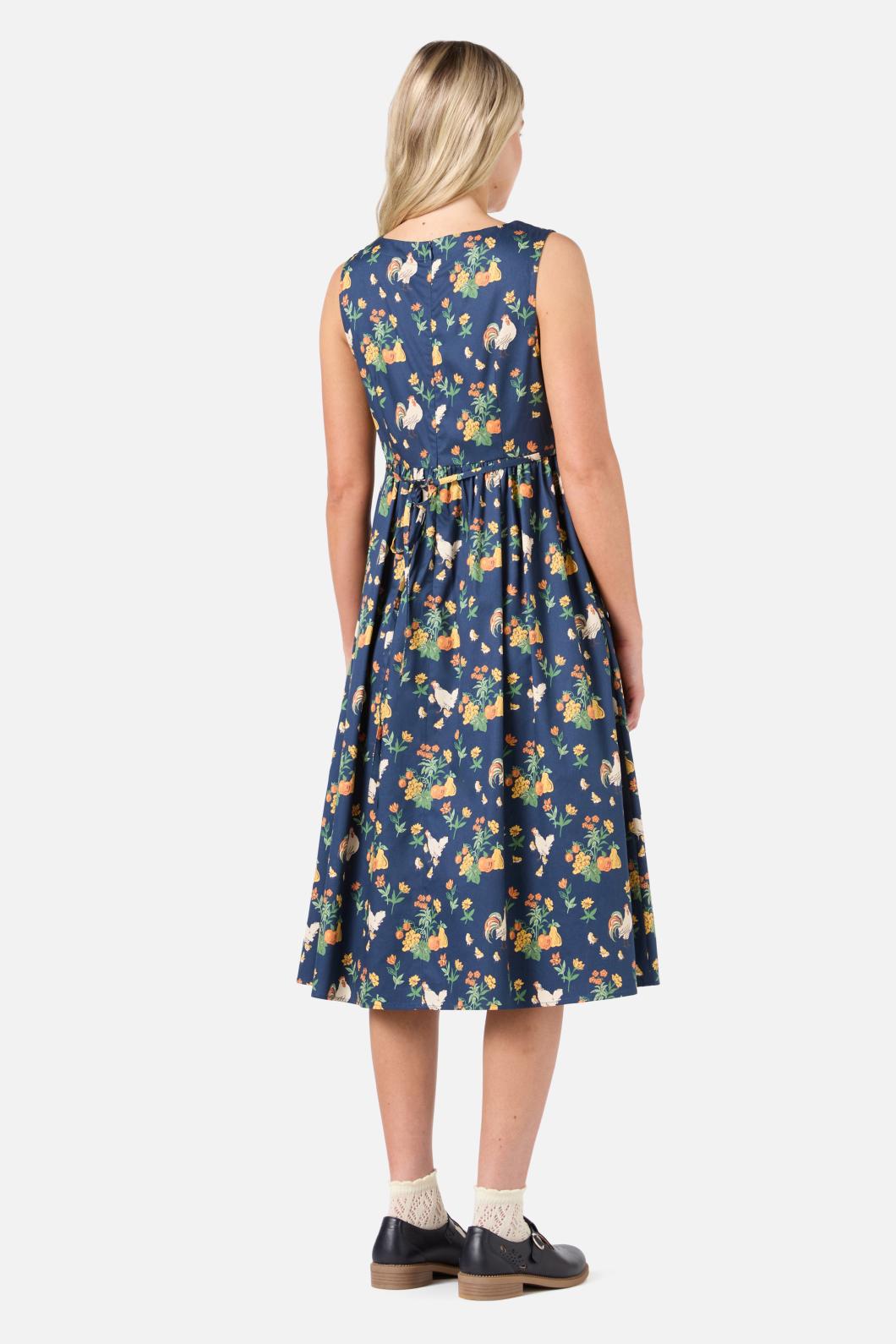 Princess Highway - Chickens Midi Dress - navy