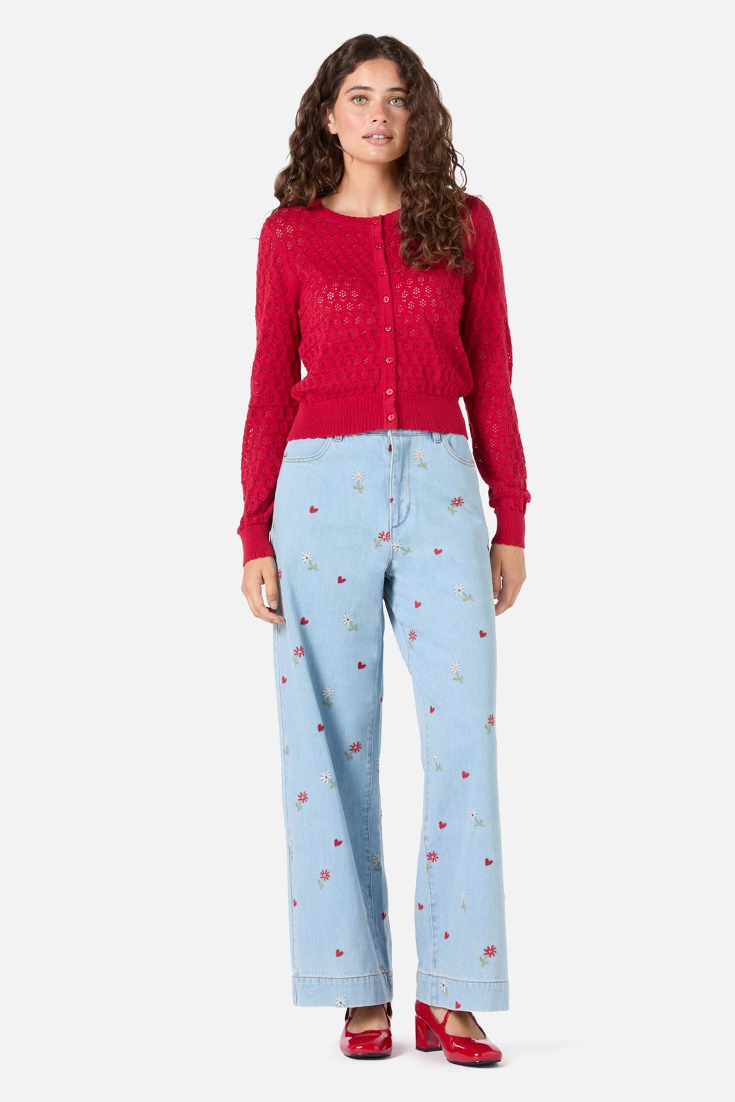 Princess Highway - Mara Cardigan - cherry