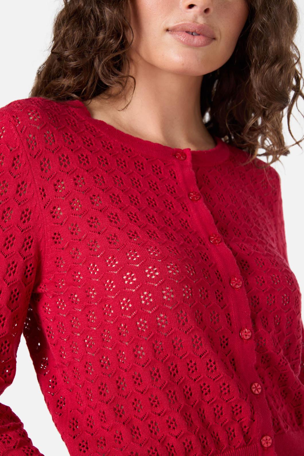 Princess Highway - Mara Cardigan - cherry