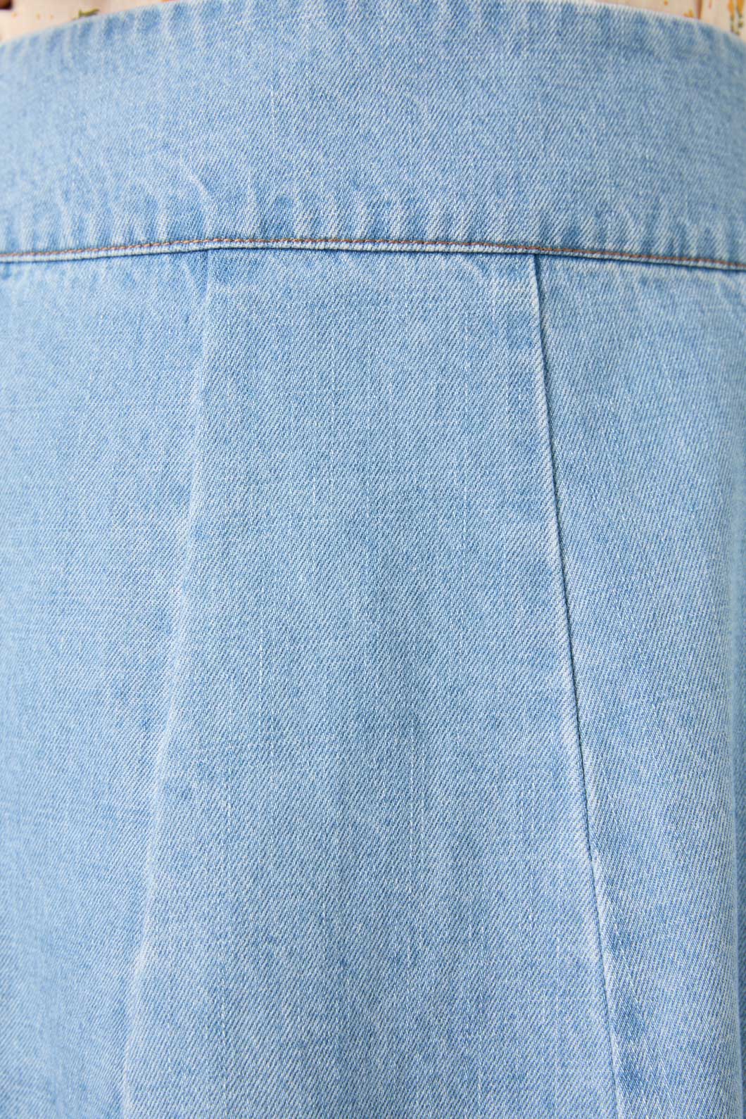 Princess Highway - Clara Denim Mini Skort - light-blue-denim