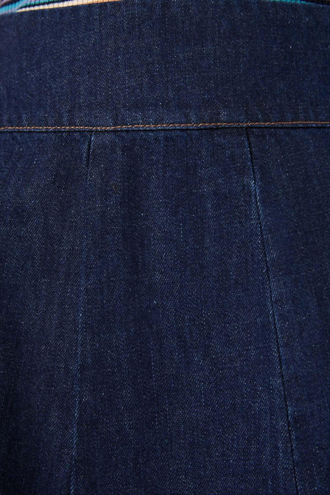 Princess Highway - Clara Denim Mini Skort - dark-blue-denim