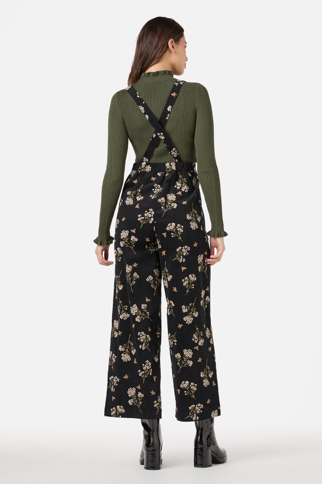 Princess Highway - Flora Bee Cord Overall - black