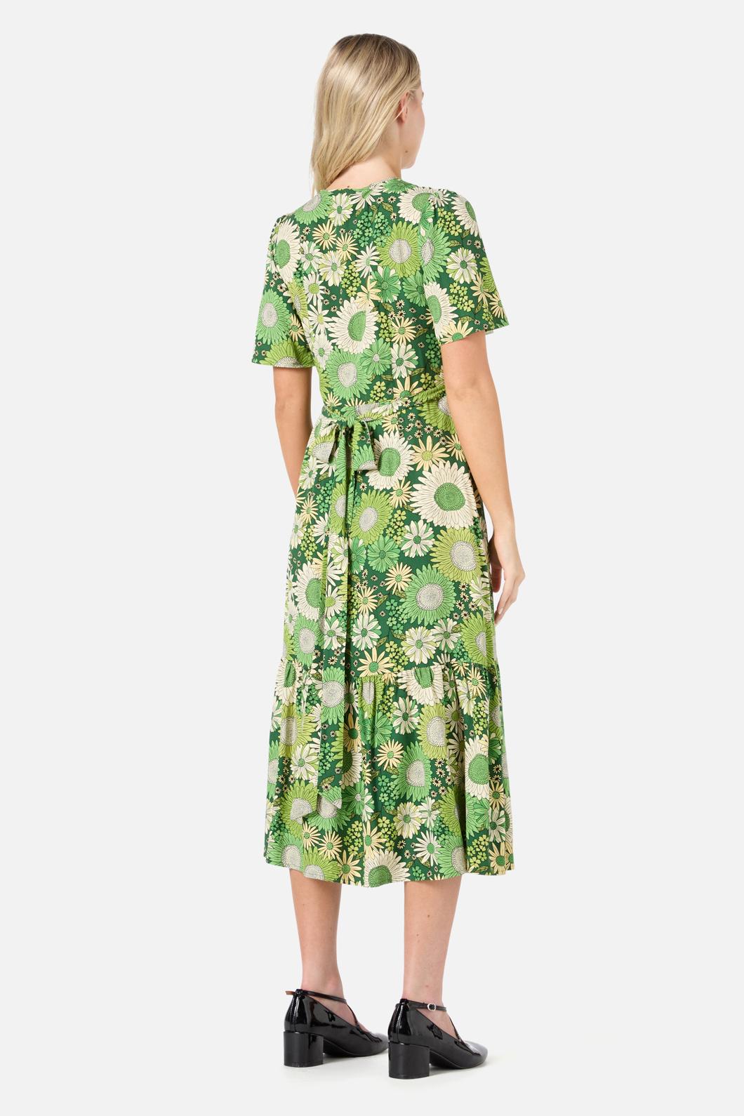Princess Highway - Viva Floral Midi Wrap Dress - green