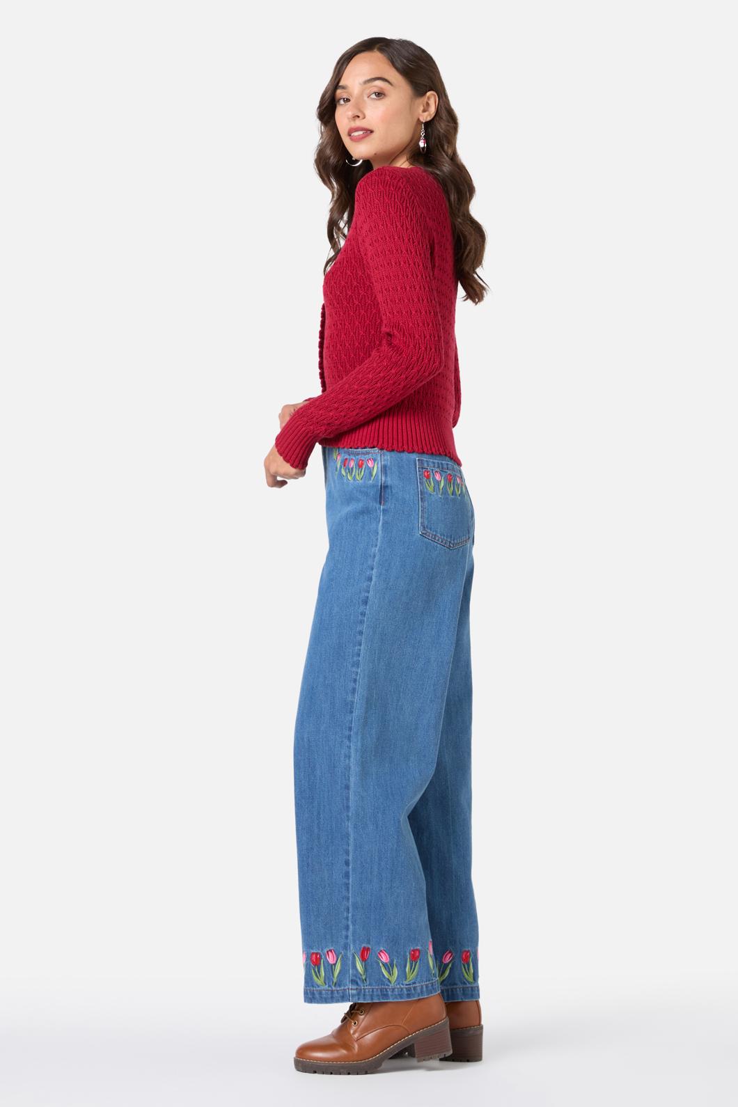 Princess Highway - Amelia Knit Cardigan - red