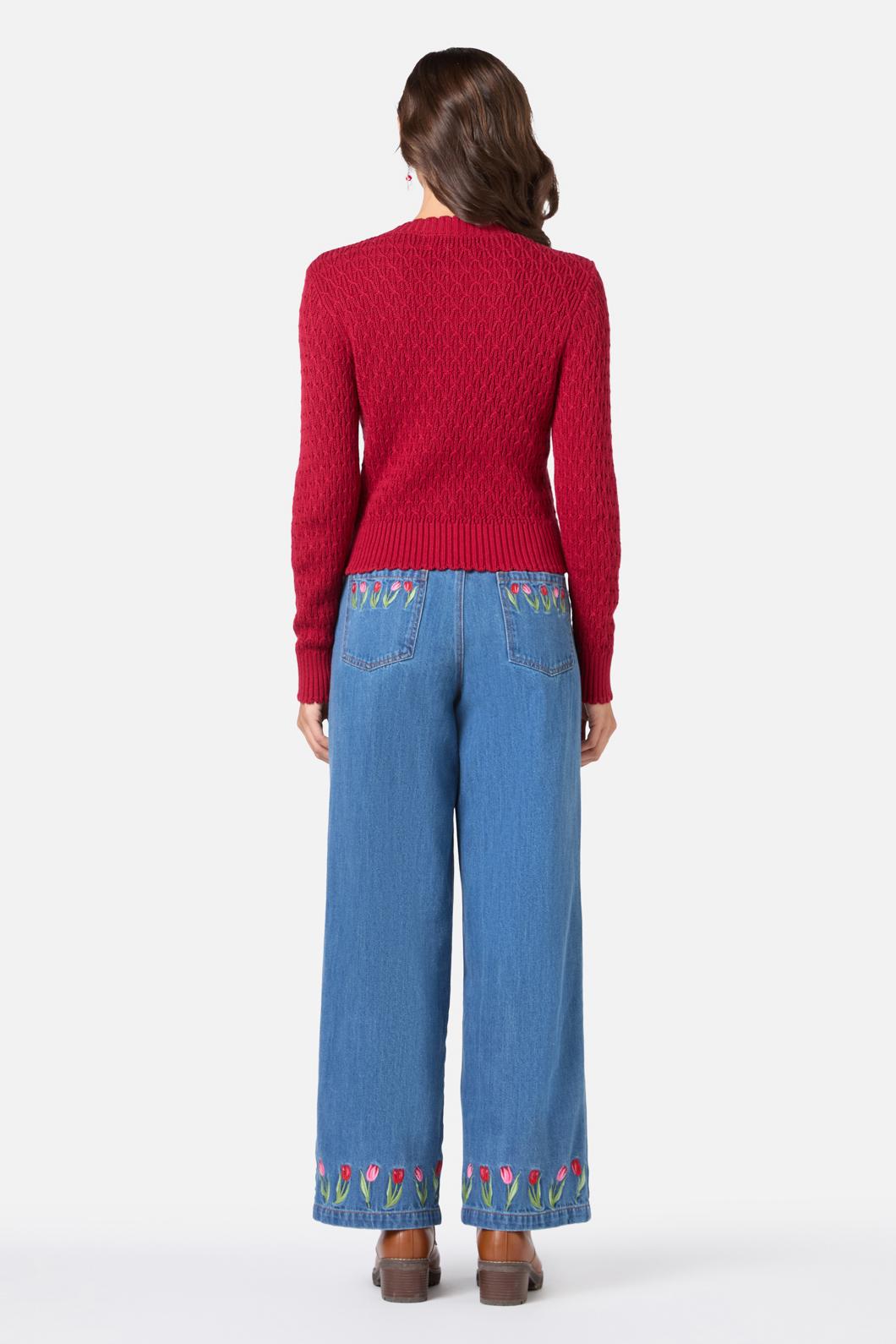 Princess Highway - Amelia Knit Cardigan - red
