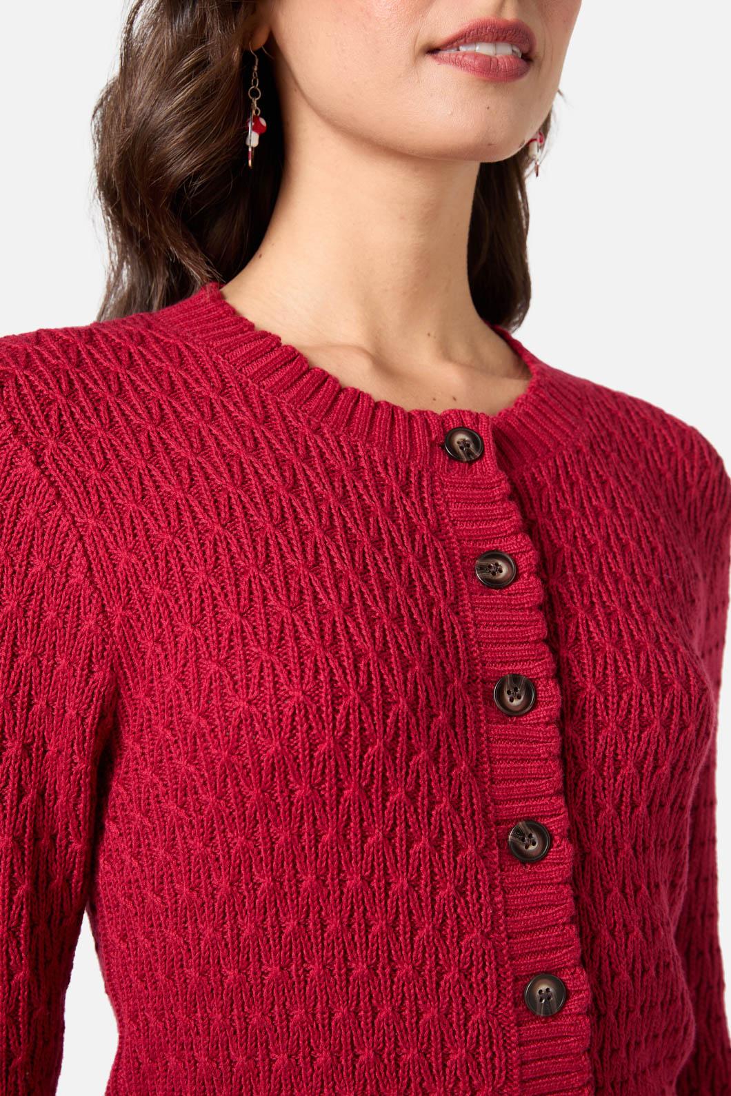 Princess Highway - Amelia Knit Cardigan - red
