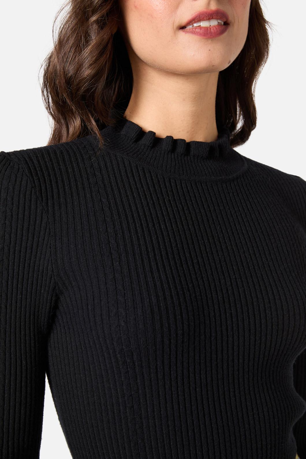 Princess Highway - Odessa Long Sleeve Knit Top - black