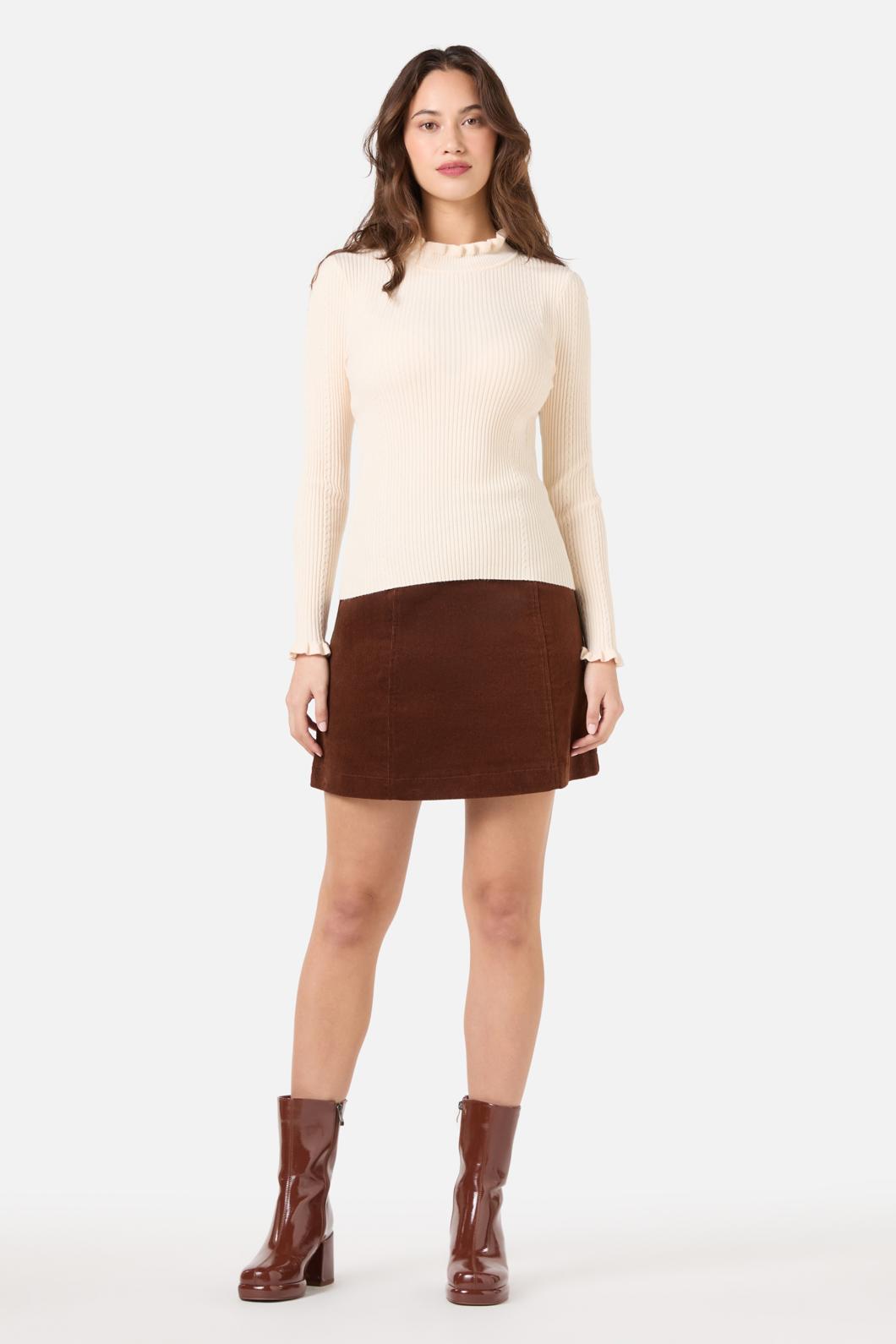 Princess Highway - Odessa Long Sleeve Knit Top - cream
