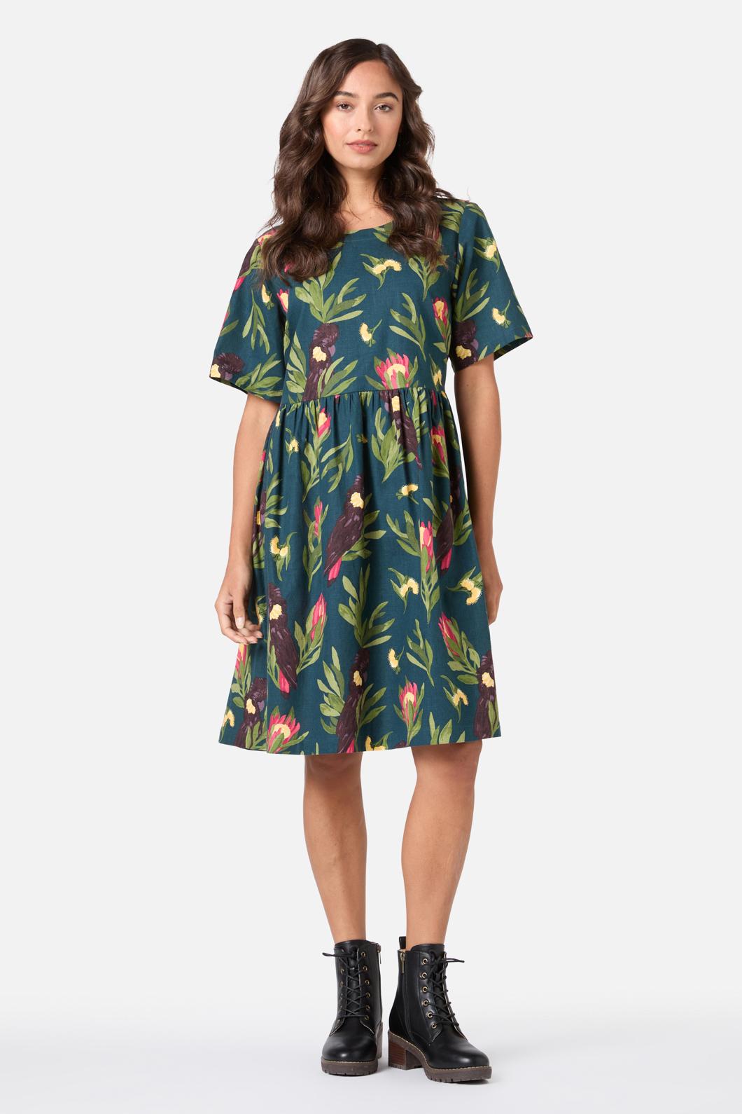 Princess Highway - Cockatoo Smock Dress - teal