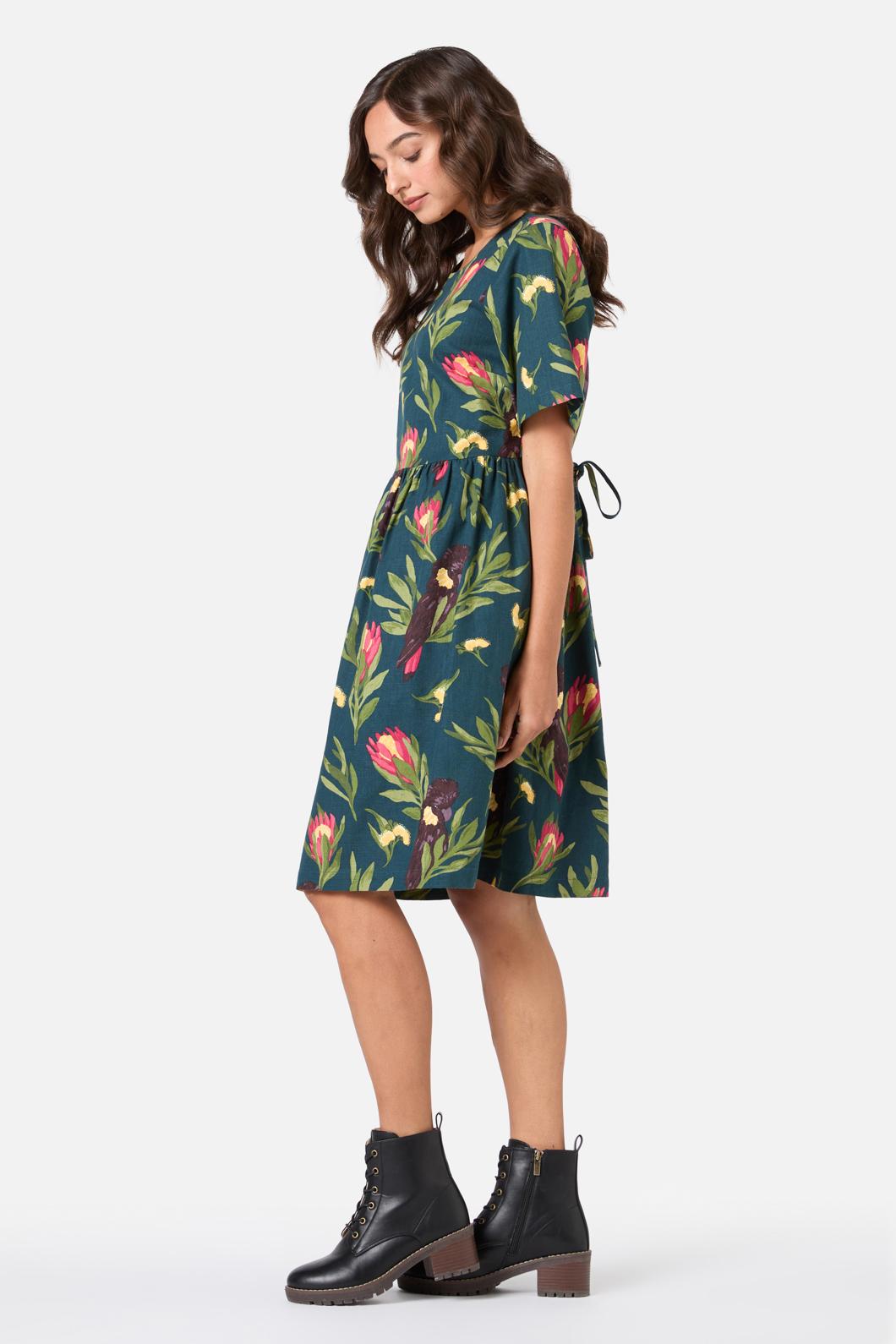 Princess Highway - Cockatoo Smock Dress - teal