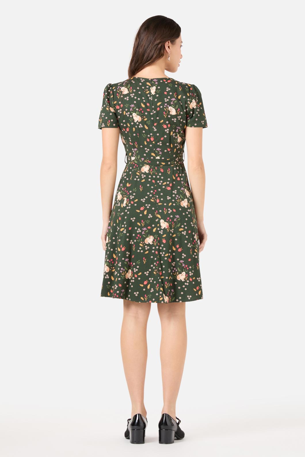 Princess Highway - Coco Rabbit A-Line Dress - olive