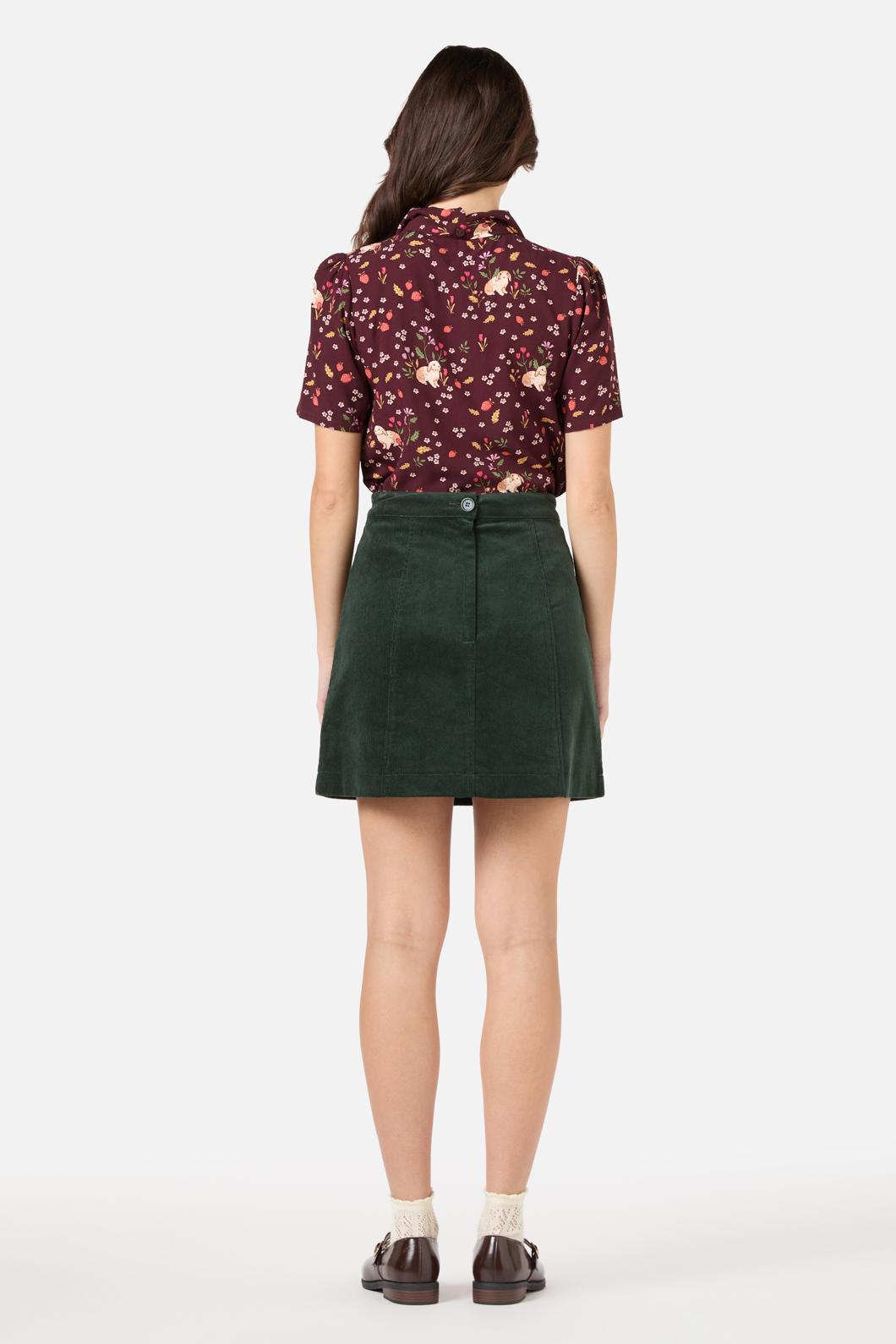 Princess Highway - Coco Rabbit Short SleeveBlouse - burgundy