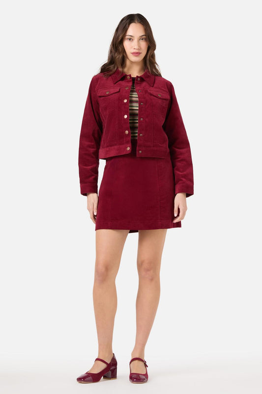 Princess Highway - Charlie Girl Cord Jacket - red