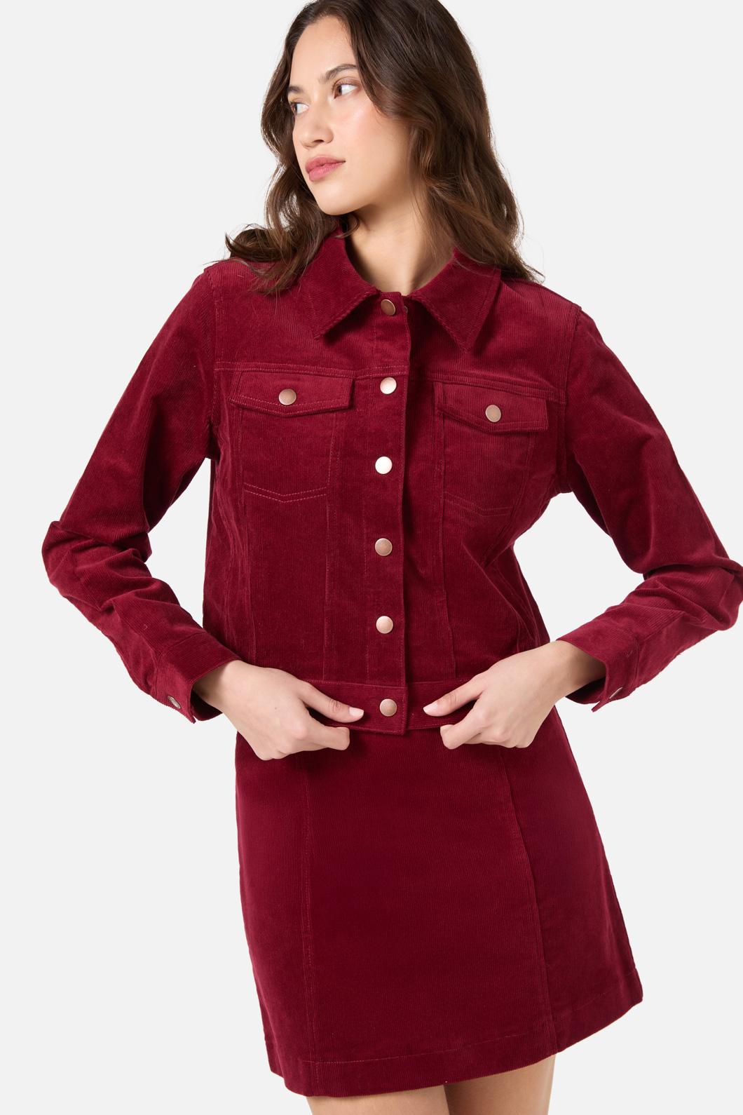 Princess Highway - Charlie Girl Cord Jacket - red