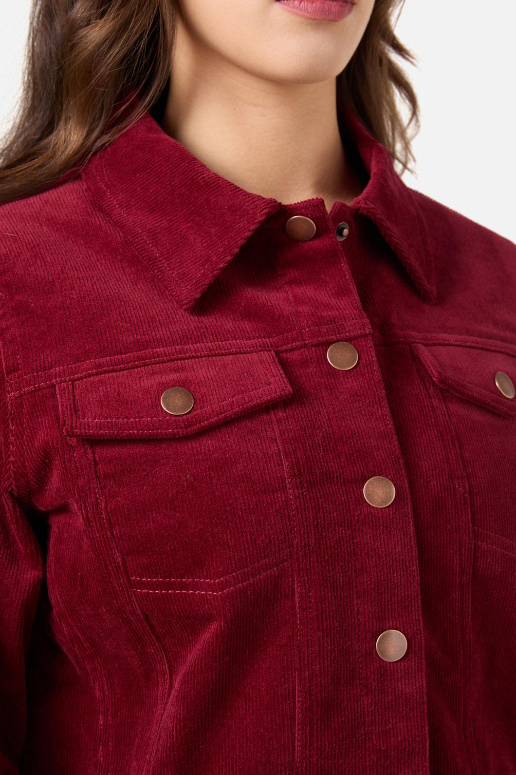 Princess Highway - Charlie Girl Cord Jacket - red