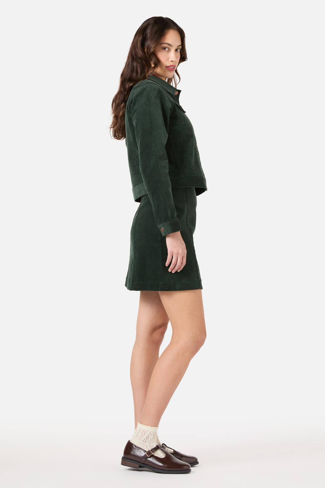 Princess Highway - Charlie Girl Cord Jacket - green