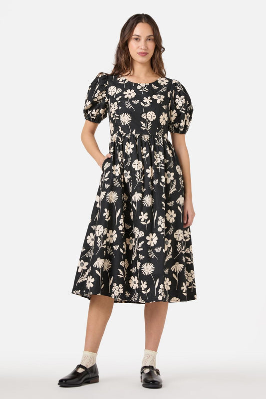 Princess Highway - Variety Fleur Midi Dress - black