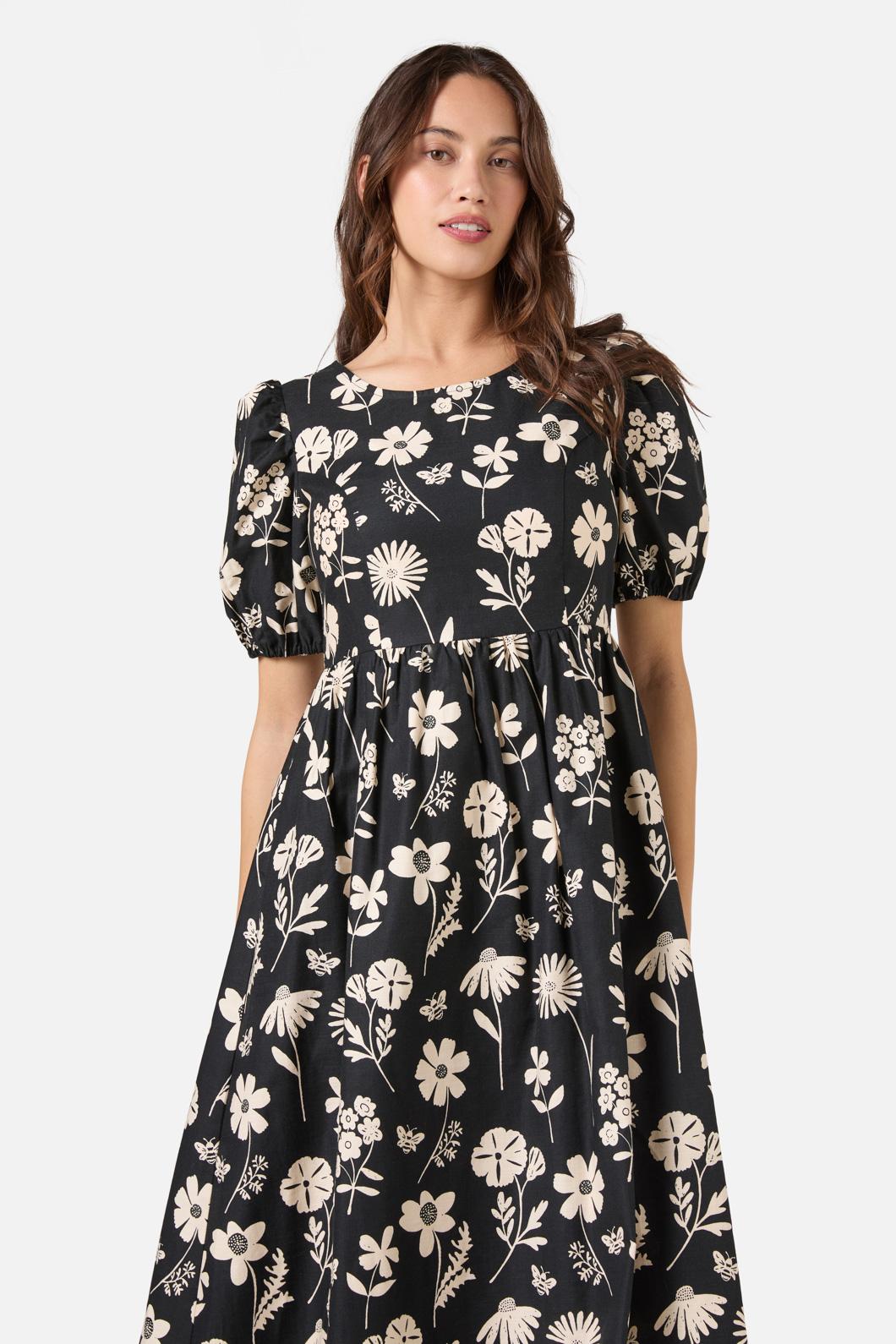 Princess Highway - Variety Fleur Midi Dress - black