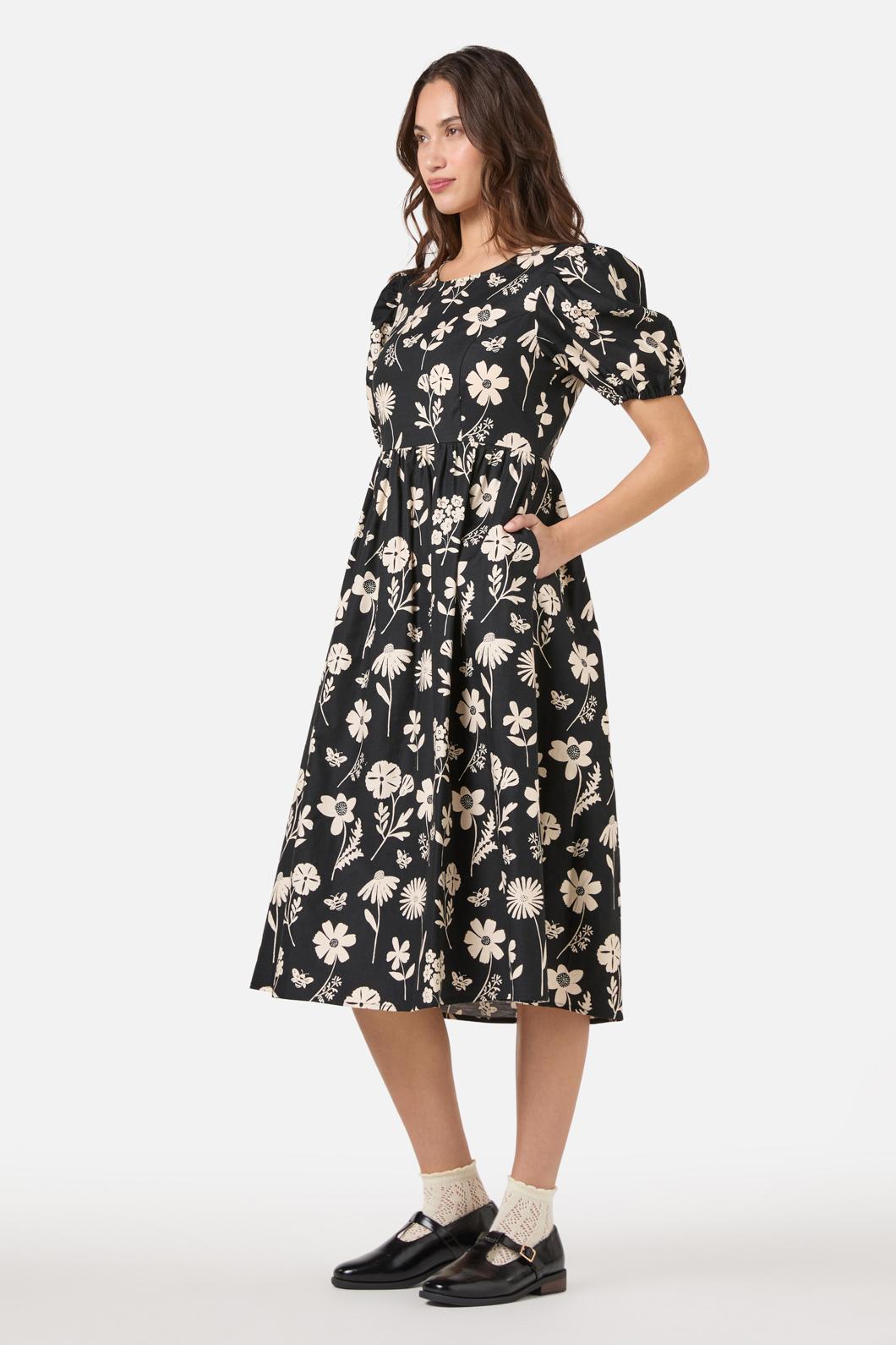 Princess Highway - Variety Fleur Midi Dress - black