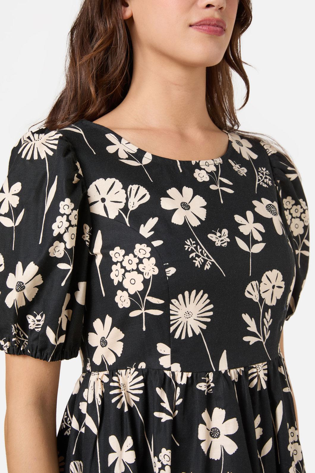 Princess Highway - Variety Fleur Midi Dress - black