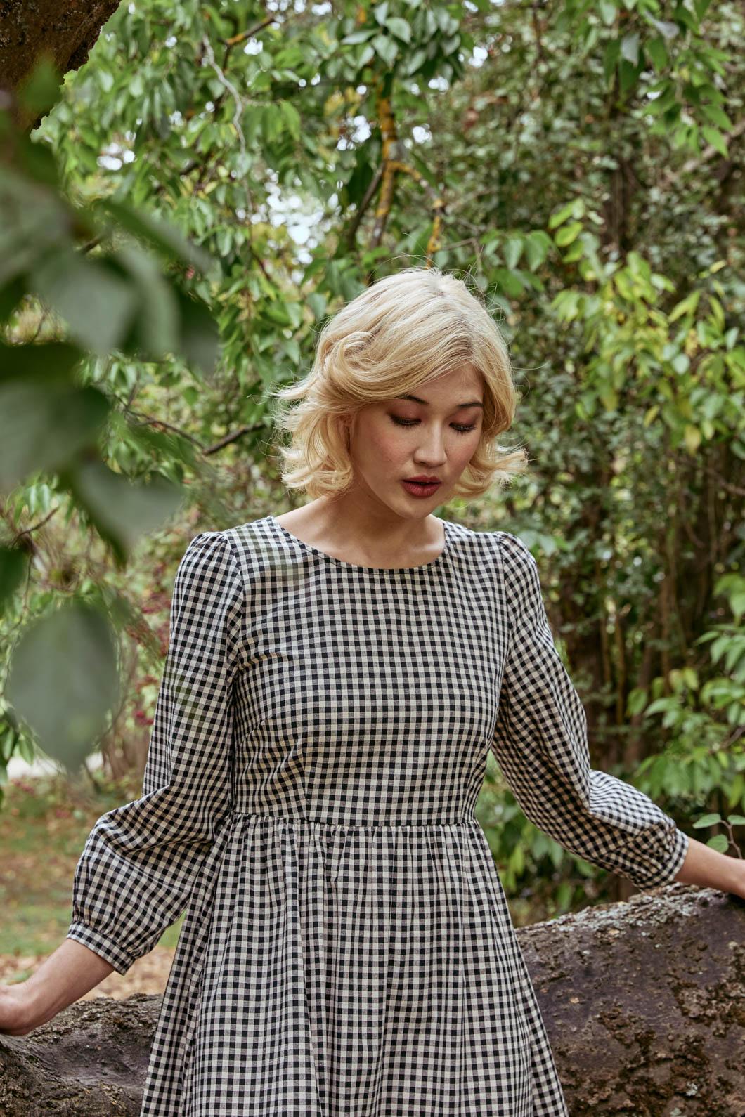 Princess Highway - Renae Check Midi Dress - black