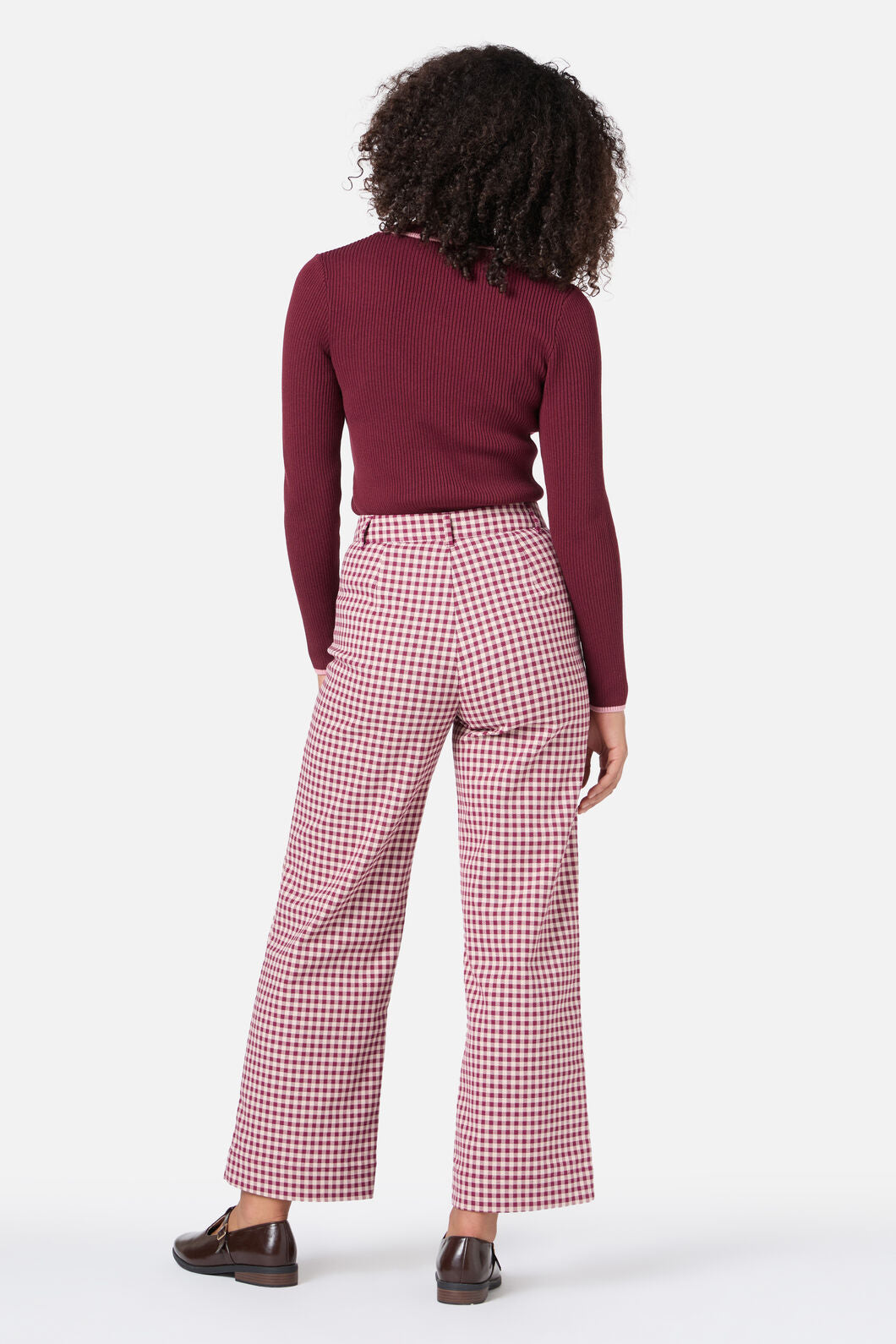 Princess Highway - Renae Check Pant - berry