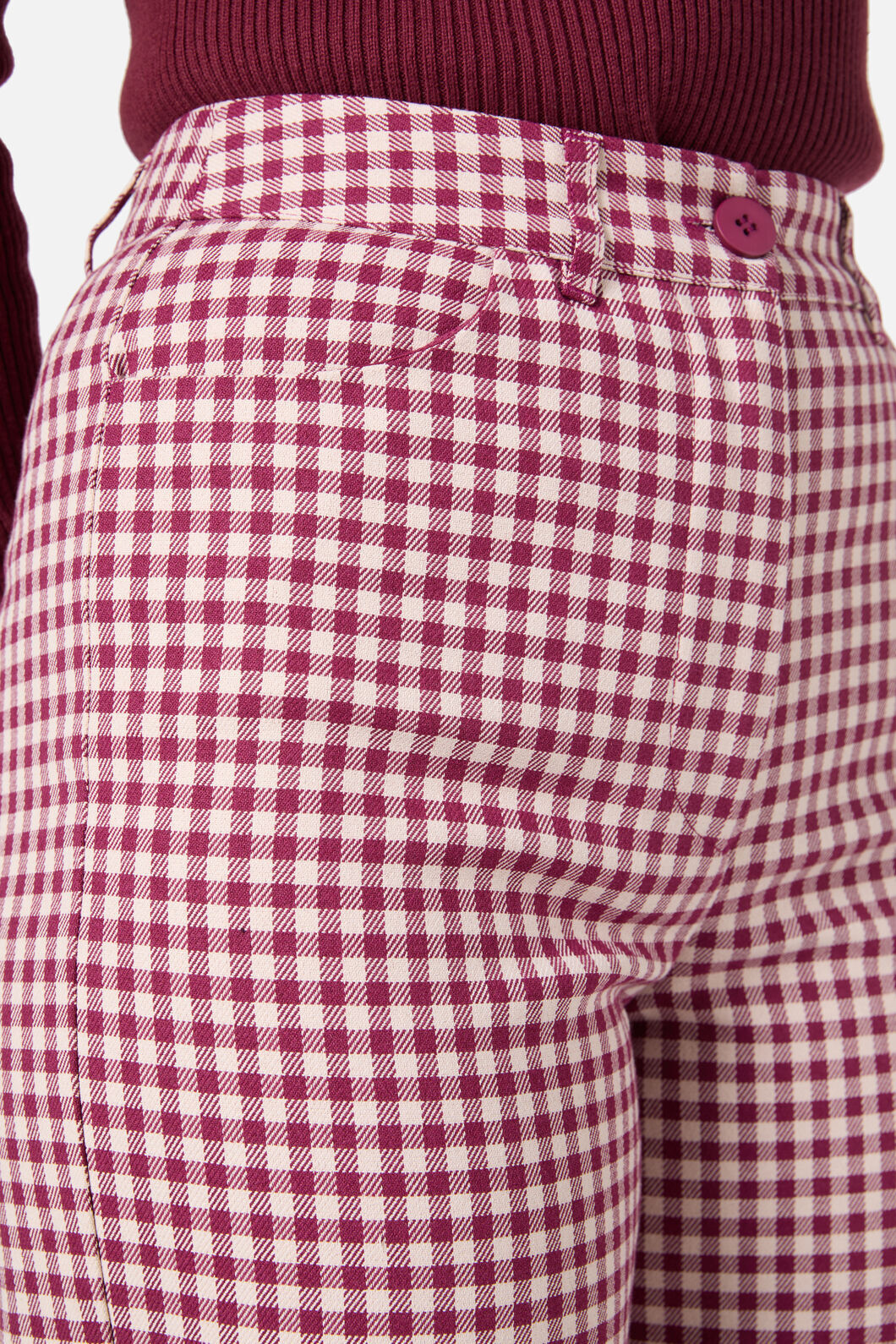 Princess Highway - Renae Check Pant - berry