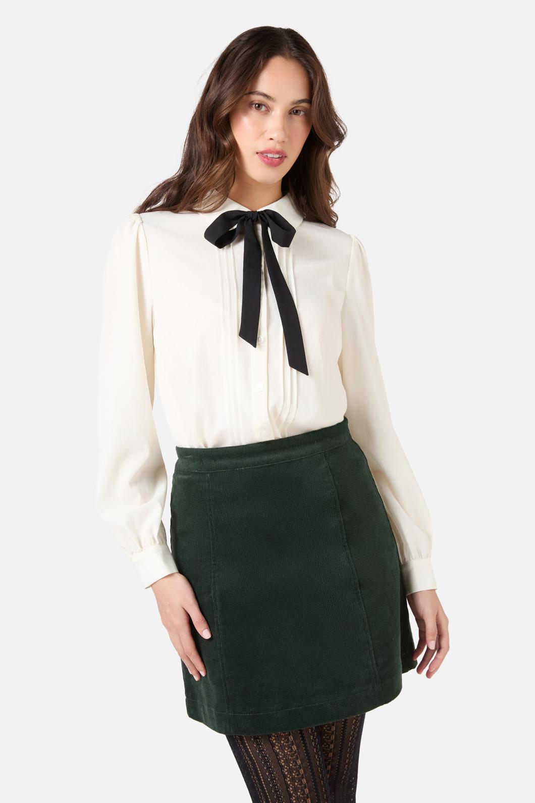 Princess Highway - Annie Long Sleeve Bow Blouse - cream