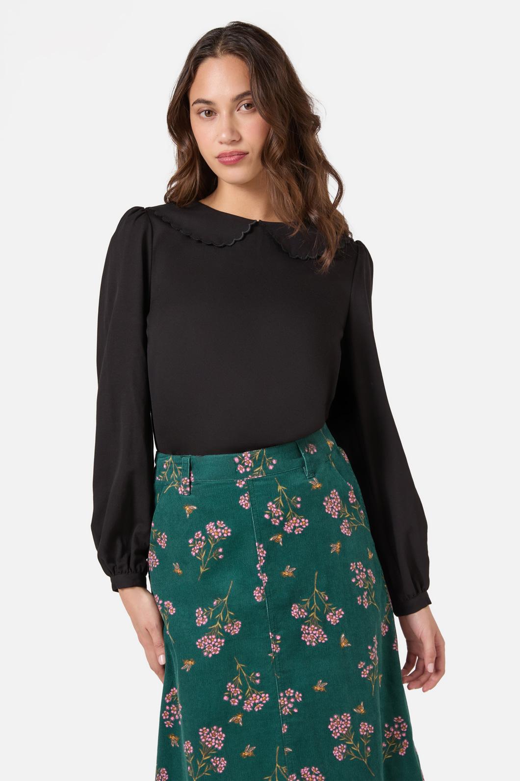 Princess Highway - Mary Peter Pan Blouse - black