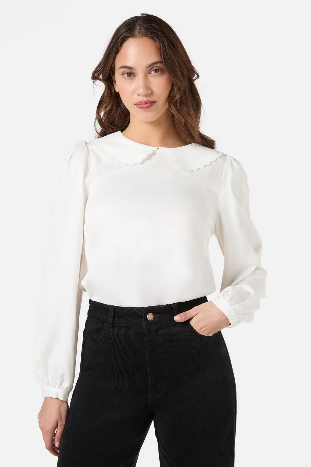 Princess Highway - Mary Peter Pan Blouse - cream