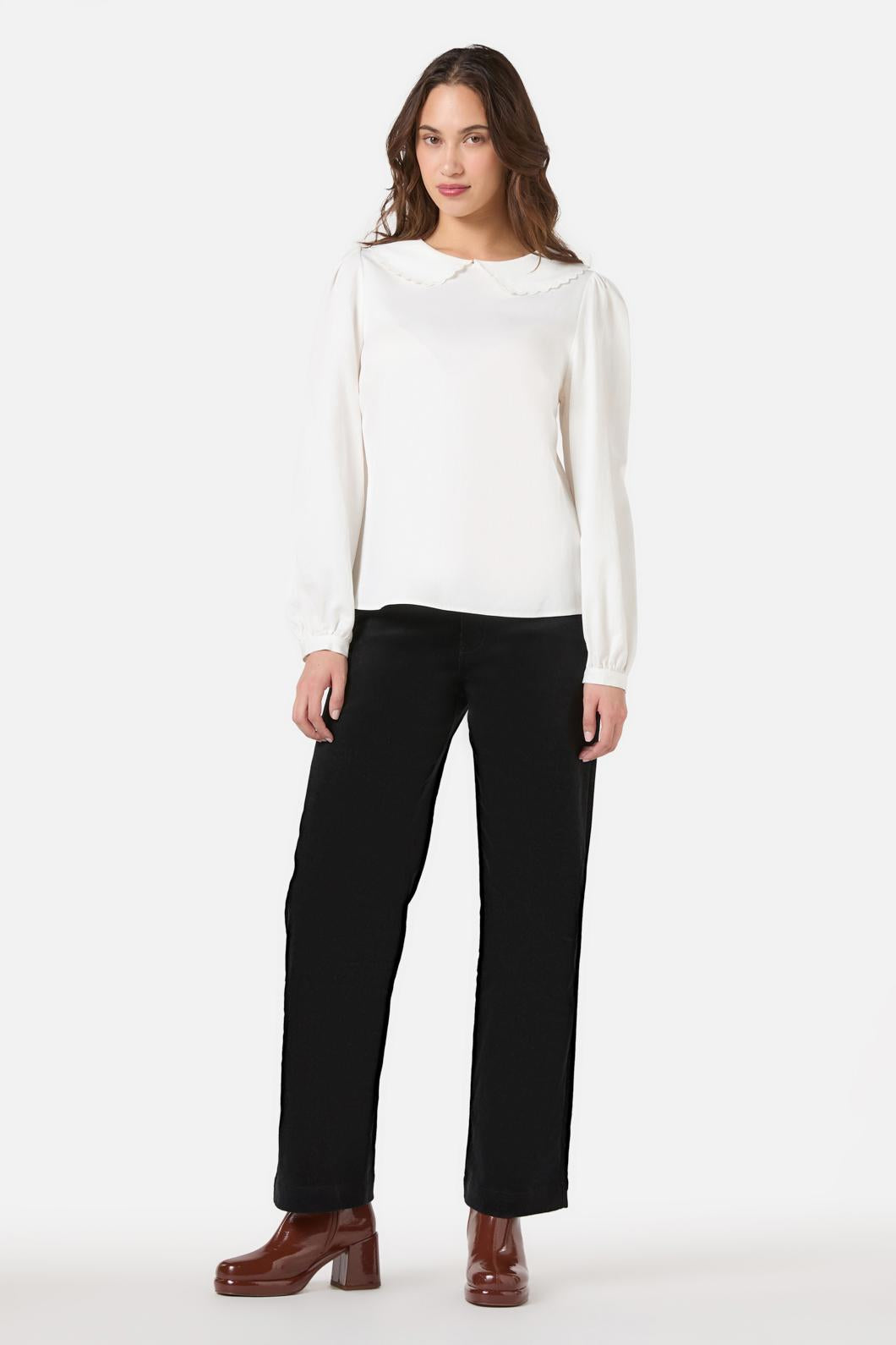 Princess Highway - Mary Peter Pan Blouse - cream