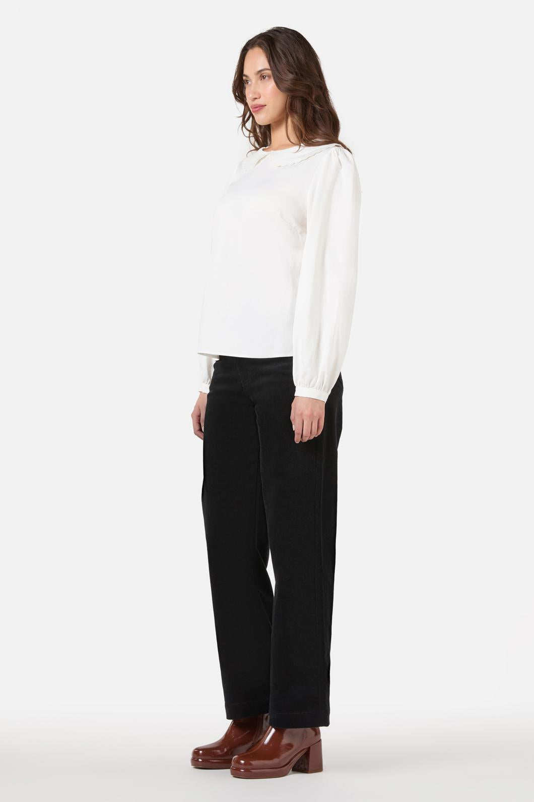 Princess Highway - Mary Peter Pan Blouse - cream