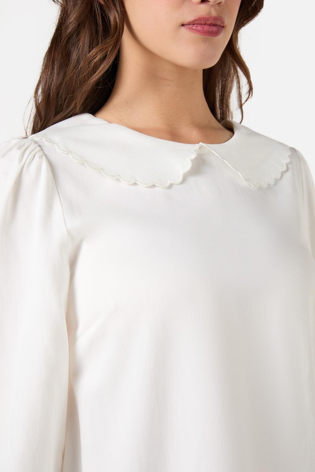 Princess Highway - Mary Peter Pan Blouse - cream