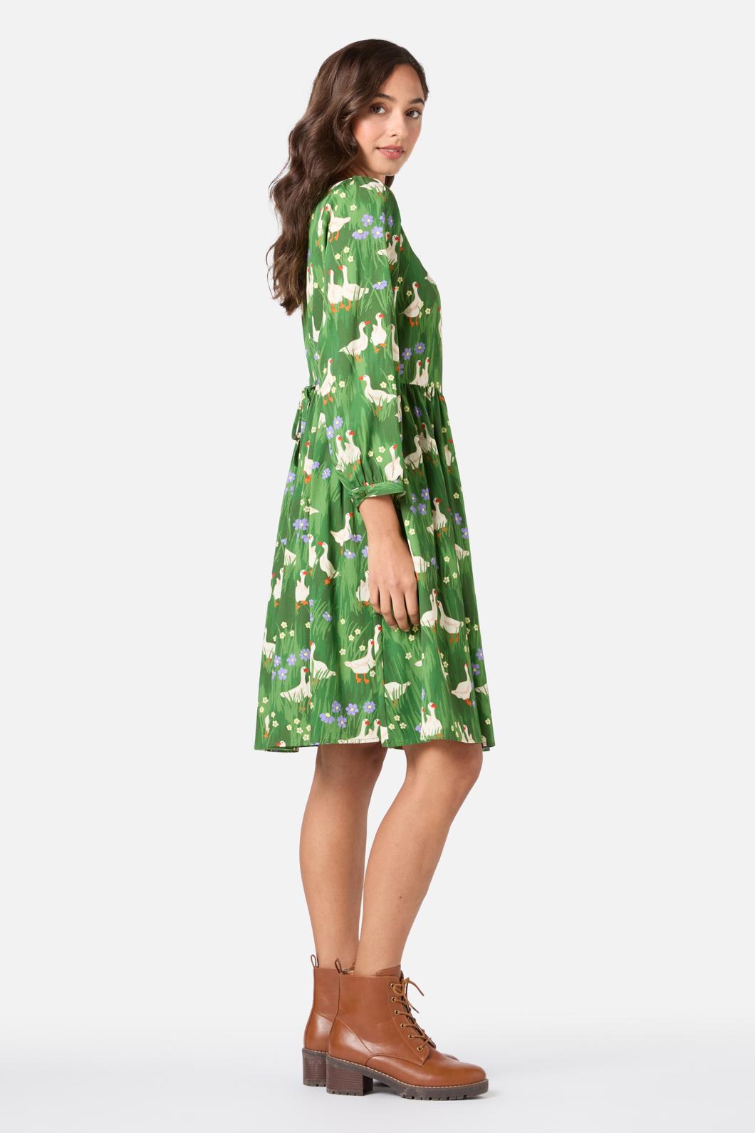 Princess Highway - Lucy Goosey Smock Dress - green