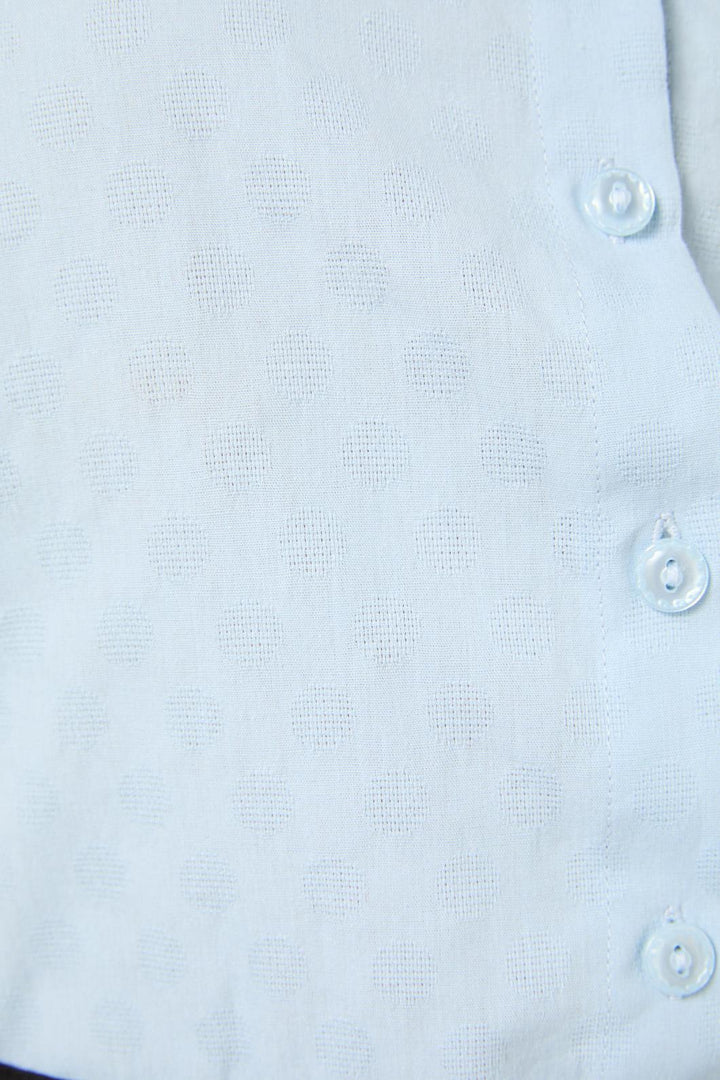 Princess Highway - Latice Embroiderd Blouse - blue