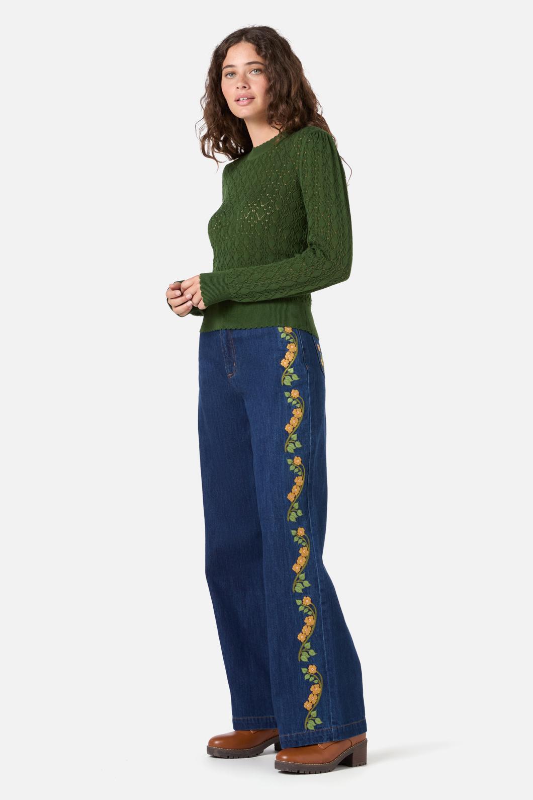 Princess Highway - Annabelle Knit Top - green