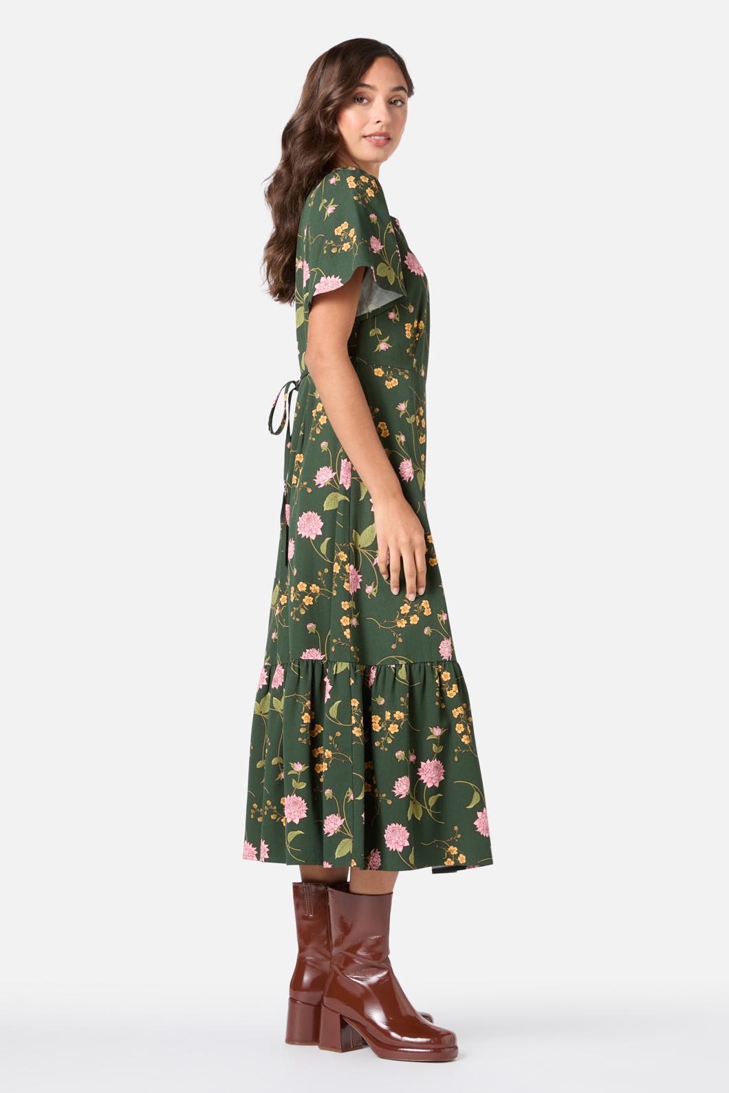 Princess Highway - Esmerelda Floral Midi Dress - green